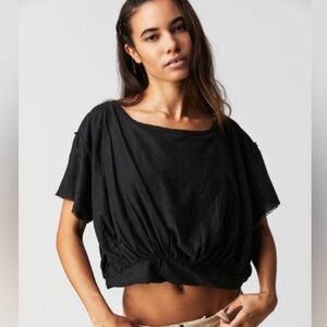 We The Free Cloud Nine Bubble Tee in Black